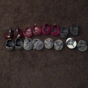 Build-a-bear shoes set of eight